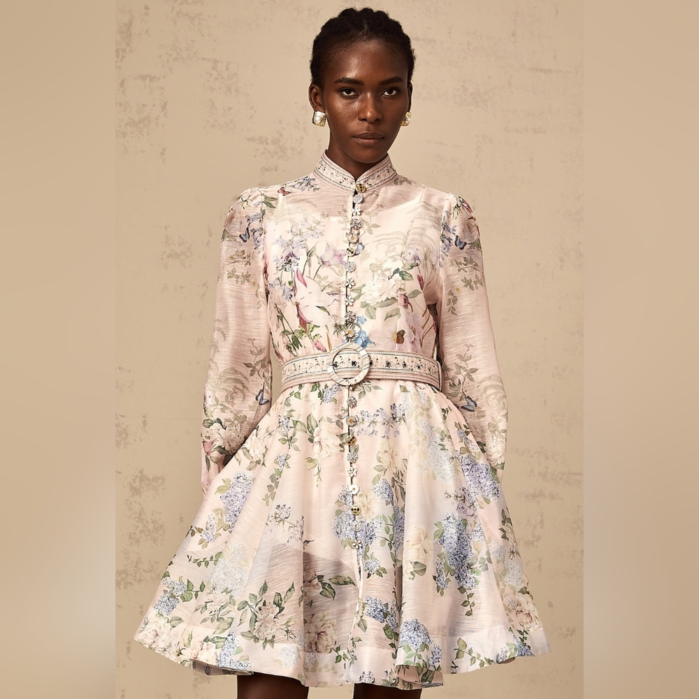 Miss Rosier Floral Women's Mini Dress - Size Large